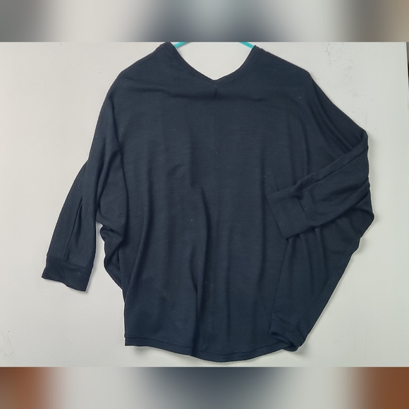 Gap Black Batwing Rounded Hem Open Front Cardigan Small Slouchy Cardigan‎ - Picture 6 of 8